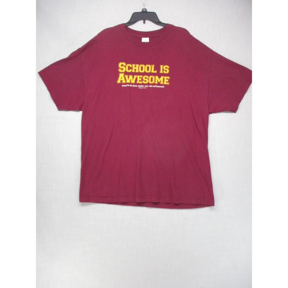 AAA Maroon Vintage Graphic Retro Short Sleeve TShirt Unisex Size 2XL